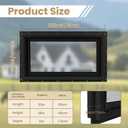 Vinyl Basement Hopper Window, Bathroom Window 32" x 18" Black