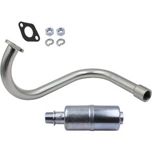 Exhaust with Muffler Compatible With Honda GX160 GX200 DuroMax 7 Hp, Predator 212cc