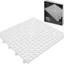 Esatto Interlocking Shelf Mats  for Spills, Clean Bars, Stain Protection, and an Anti-Slip Surface (6, Clear)