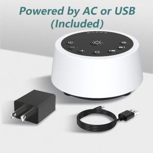 Color Noise Sound Machines with 10 Colors Night Light 25 Soothing Sounds and Sleep White Noise Machine 32 Volume Levels 5 Timers Adjustable Brightness Memory Function for Adults Kids Baby (White)