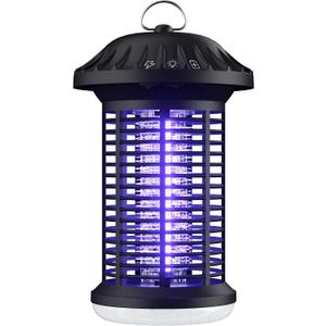 Zapper for Outdoor & Indoor, Safe for Kids & Pets, Covers 1500 Sq Ft, Family-Safe, Hanging Ring, Easy to Clean (Black)