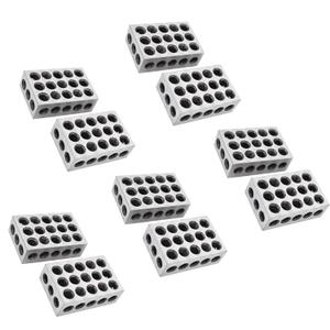 5 Pair of 1-2-3 Blocks Matched Pair with 23 Holes Precision Machinist Milling 0.0002In for Milling Machine Jig