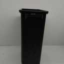 Restaurantware-Clean Tek Professional 15 Gallon Trash Can, 1 Slim Rectangle Waste Basket - With Handles, Space Saving, Black Plastic Garbage Bin, For Commercial Space, Office, Store, Cafe, And More