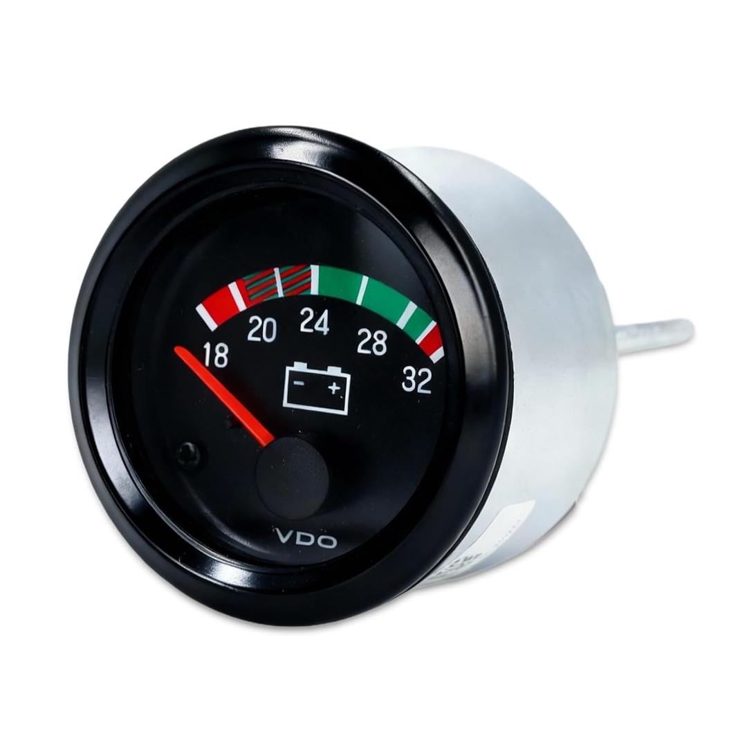 52mm Voltage Gauge, 24V (18-32V) Digital LED Voltmeter and Volt Meter Universal for Car Marine Boat Automotive
