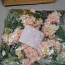 Pink Hydrangea Spring Wreath, 18 Inch Outdoor Summer Decor w/Eucalyptus & Hydrangea Leaves, Farmhouse Indoor Wreath for All Seasons