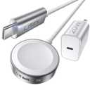 LISEN for Apple Watch Charger Fast Charging USB C Series 11 20W+5W[30mins=80% Charged] iPhone Watch iWatch Charger Fast Charging [3.3FT] for iWatch Ultra 3/2 Series 11 10 9 8 7 Apple Watch Accessories (White)