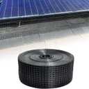 Solar Panel Guard, 4in X 100ft PVC Coated Critter Guard Roll Kit for Solar Panel Wire Screen, Black Pigeon Deterrent Solar Panel Mesh (No Clips Included)
