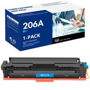 206A Toner Cartridge Set 1-Pack Printer Replacement for HP 206A W2110A W2111A W2112A W2113A Compatible for HP Color LaserJet Pro MFP M283cdw M283fdn M283fdw M282nw M255dw M255nw Ink Black All-in-One