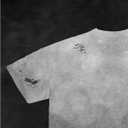 GORGLITTER Men's Letter Graphic Washed Tops Ripped Tees Short Sleeve Crewneck Street T-Shirts (Gray, L)