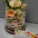 lovenfold Flowers for Delivery Preserved Flowers Rose in Glass Dome,Champagne Rose Forever Flowers Birthday Gifts for Women Mom Grandma Friend Gifts for Her,Home Decor