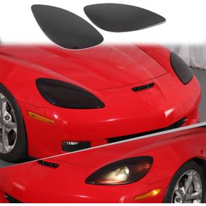 Front Headlight Lenses Cover Compatible with Corvette C6 2005-2013 Pair Left & Right Smoked Headlight Lens Covers C6 Accessories Protection Decoration Kit 2PCS (Smoked Black) Front Headlight Lenses Cover Compatible with Corvette C6 2005-2013 Pair Left & Right Smoked Headlight Lens Covers C6 Accessories Protection Decoration Kit 2PCS (Smoked Black)
