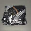 Bayson Spooky Halloween Shower Curtain, Creepy Skull Skeleton Coffin on Black Background Bath Curtain for Bathroom Decor Waterproof Polyester Fabric 72 x 72 Inches Set with Hooks