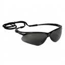 KleenGuard V30 Nemesis Safety Glasses (22475), with Anti-Fog Coating, Smoke Lenses, Black Frame, Unisex Sunglasses for Men and Women 1 Pack