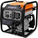 Power Equipment 4400 Watts Inverter Generator Gas Powered, Portable Open Frame Generator, Low Noise with ECO Mode, RV Ready, Emergency Home Backup