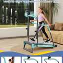 Kids Treadmill, Treadmill for Kids with Handle Bar Up to 165Lbs Capacity, Upgraded Manual Toddler Treadmills Workout Equipment with 2 Adjustable Incline Mode & 4 Level Upright Height