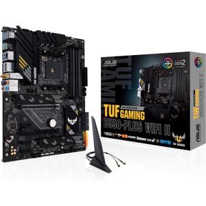 ASUS TUF Gaming B550-PLUS WiFi II AMD AM4 (3rd Gen Ryzen™) ATX Gaming Motherboard (PCIe 4.0, WiFi 6, 2.5Gb LAN, BIOS Flashback, USB 3.2 Gen 2, Addressable Gen 2 RGB Header and Aura Sync)