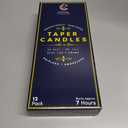 Vibrant Orange 10 Inch Taper Candles - Pack of 12 Premium Unscented, Dripless & Smokeless Hand-Dipped Candles for Birthday, Wedding or Dinner Decorations and Formal Candlelighting