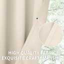 BGment Blackout Curtains - Grommet Thermal Insulated Room Darkening Bedroom and Living Room Curtains, Set of 2 Panels (52 x 95 Inch, Champagne)