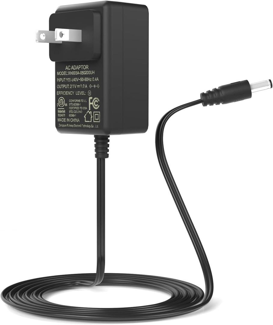 Tinkon 21V 1A Mini Chainsaw Battery Charger, Power Tools Lithium Battery Charger Power Cord, Compatible with Aker/O-Conn/Saker/Seyvum Mini Chainsaw