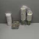 Zopeal 50 Pcs Disposable Coffee Cups With Lids and Sleeves - 12 oz Hot Travel Cups for Beverages, Wedding, Business, Party Supplies (Sage Green)