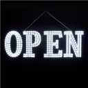 40"x14" Extra Jumbo LED Open Signs for Business, Unique Design Super Bright Open Sign with Chain, High Visibility Open Sign for Stores Bar Hotel Retail Shops Window Salon Office (40x14 inch (All-white))