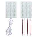 Lithophane LED Backlight Board(4Pcs): PCB Light Replacement Kit with Connection Cable for Transparent Illumination Panel Photo Model DIY Printing Project 3D Printer Accessories