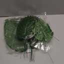 112Pieces 7 Kinds Artificial Palm Leaves Golden Tropical Leaves with Stems Jungle Leaves Decorations for Hawaiian Luau Party Beach Baby Shower Wedding Birthday (112pcs Green)