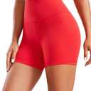 CRZ YOGA Butterluxe Biker Shorts 4'' - High Waisted Booty Workout Volleyball Yoga Womens Spandex, Medium