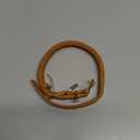 BRONZEDOG Rolled Leather Dog Collar with QR ID Tag Adjustable Soft Round Collars for Small Medium Large Dogs Puppy (14" - 16" Neck Size, Light Brown), 1 Ct