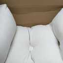cnsmak Wedge Headboard Pillow Twin XL, College Dorm Essentials Bed Reading, White