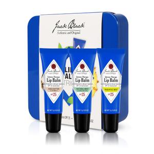 Jack Black Intense Therapy Lip Balm, 0.25-Oz.  SPF 25 Sun Protection, Lip Moisturizer, Hydrating Lip Balm with SPF, Lip Sunscreen (0.25 Ounce (Pack of 3))