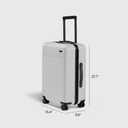 Away Bigger Carry-On Luggage, Lightweight Hardside Large Suitcase with Spinner Wheels, TSA Lock, Airline Approved, Cloud Gray, Standard
