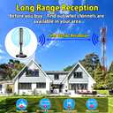 Digital TV Antenna for Smart TV Indoor, 2026 HDTV Antenna with Strong Magnetic Base,360&Long Range Reception Indoor Antenna for Local Channels, Easy Setup Antennas Without Cable (5.5 in)