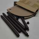 Furinno TURN-N-TUBE Corner Shelf, 3-Tier Corner Bookshelf, Display Storage Shelves with Open Shelves, for Organization and Storage, Living Room, Home Office, Garage, Walnut