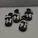 Lukovee Dog Shoes - Waterproof Warm Fleece Lined Dog Booties for Small Medium Large Dogs, Non-Slip Adjustable Dog Boot for Winter Cold Weather (HX,Size 4) (#4 (Paw Width 2.2 inch) for 33-44 lbs)