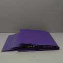 Fulmoon 12 Pcs Economy View 3 Ring Plastic Binder 12.2 x 9.8 Inch Plastic Round Ring Binders with Pockets Notebinder for Meetings for Home, Office, School(Purple, 1/2 Inch)