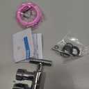 YDmeet All Metal Shower Head Adapter, 360  Adjustable Shower Head Extension Arm Connector for Shower Heads- Chrome