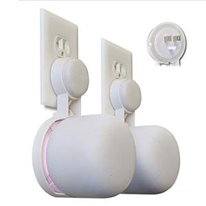 Nest WiFi Point Genie: The Simplest Lowest Profile Outlet Holder Mount for Google Nest WiFi Point | Reinforced Support | Great Sound | Open Access | No Messy Screws! (2-Pack)