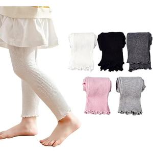 Baby Girls Cable Knit Tights Toddlers Footless Cotton Leggings Infants Pantyhose Stocking Long Pants L
