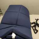 Cot Mattress Topper (Improved Thickness), Foam Quilted Pads for Camping, Soft Comfortable Sleeping Cot Mattress Pad Only, Camping Pad 75"x30" for Camp Cot/Rv Bunk/Narrow Twin Beds, Navy