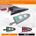 Shark Fin Antenna Cover Compatible with for Elantra Sedan MD 2011-2016,for Hyundai Sonata Sedan YF 2009-2014 w/GPS,for Genesis Sedan BH 2008-2013,96210,962103Q800,962103X100NKA (Glossy Black)
