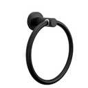 NearMoon Bath Towel Ring, Bathroom Hardware Accessories-Thicken Stainless Steel Hand Towel Holder for Bathroom, Modern Round Towel Hanger Wall Mounted (Matte Black, 1 Pack)