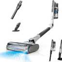 Shark PowerPro Flex Reveal Plus Cordless Vacuum, FloorDetect & Dirt-Reveal Technology, HEPA Filter, for Carpets & Hard Floors, Up to 50-Minute Runtime, Powerful Pet Hair Pickup, Java, IZ382H