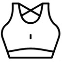 Womens' Sports Bra Longline Wirefree Padded with Medium Support (Small, Rose Red)