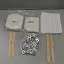 230 FT Candle Wicks with 125 Pcs Metal Candle Wick Sustainer Tabs, 80Pcs Candle Wick Stickers, 5Pcs Wooden Candle Wick Centering Device, 70m Cotton Candle Wicks for Candle Making Kit