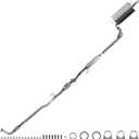 Catalytic Converter & Resonator & Muffler Complete Exhaust System Assembly 1997 1998 1999 2000 2001 Toyota Camry 2.2L L4 Camry Compliant Replacement Exhaust Kit