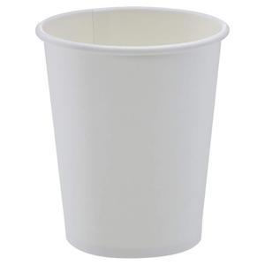Amazon Basics Disposable Compostable Paper Coffee Cups for Hot & Cold Beverages, Leak-Proof, 8 Ounces, White, 1000 Count, 8.01 Ounces