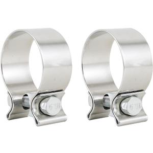 1.75" Exhaust Band Clamps T304 Stainless Steel 1-3/4 Inch Exhaust Narrow Lap Butt Clamps(2 Pieces)
