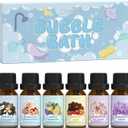 SALUBRITO Bath Fragrance Oils, Premium Essential Oil Set for Diffuser, Soap, Candle Making Scents, Vanilla & Coconut, Sparkling Grapefruit, Lemon Verbena, Amber Oud, Charming Bloom, Lavender Field