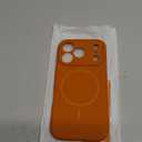 Miracase Magnetic for iPhone 17 Pro Case, Compatible with MagSafe, Integrated Silicone Camera Control Cover, 3.0mm Thicken Shockproof Drop Protection Phone Case for 17 Pro,Orange